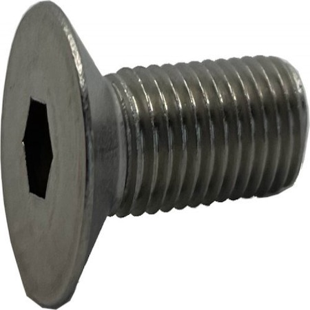 Suburban Bolt And Supply 1/4"-20 Socket Head Cap Screw, Flat, Plain Stainless Steel, 3/4 in Length A2470160048